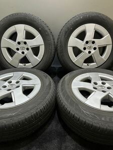 195/65R15 DUNLOP/ENASAVE EC204 18年製 トヨタ 30プリウス 純正 15インチ 6J ＋45 100 5H 夏タイヤ 4本 ウィッシュ (南5-F472)