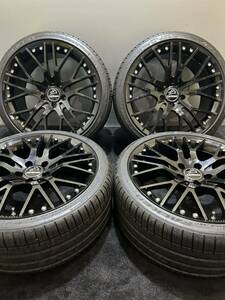 245/35ZR19 FALKEN/AZENIS FK510 22年製 カールソン 1/10X 19インチ 8.5J/9.5J +40/+45 114.3 5H 夏タイヤ 4本 クラウン セルシオ (1)