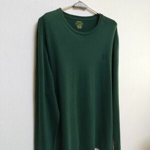 POLO RALPH LAUREN 長袖Tシャツ ポニー紺刺繍ロゴ Lサイズ