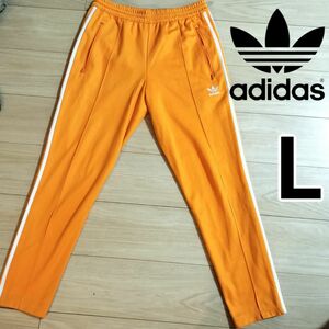 アディダス オレンジ ベッケンバウアー ジャージ トラックパンツ 男性L 希少 adidas ジャージパンツ