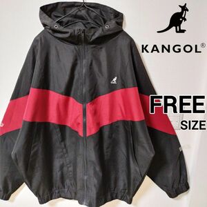 KANGOL 赤黒 ナイロンジャケット ブルゾン Snow Man 宮舘涼太 ウインドブレーカー カンゴール