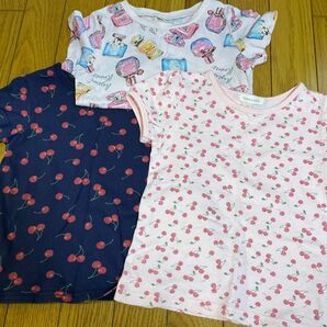 半袖Tシャツ3枚セット　110cm 西松屋　しまむら　プティマイン