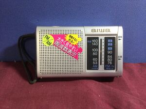 g_t U187 ★AIWA/アイワ★ポータブル FM/AMラジオ CR-AS17★中古現状品★動作確認済★