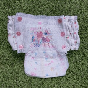 繰り返し使える 洗える 紙おむつ パンツ 拡張 アタッチメント いちご小花の画像2