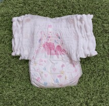 繰り返し使える 洗える 紙おむつ　パンツ　 拡張 アタッチメント 　ドビー織　白_画像2