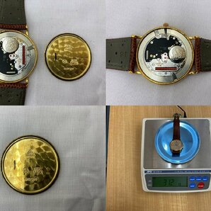 キングラム[59] OMEGA DEVILLE オメガ デビルクラシック K18 750 クォーツ 7910.31.11 ベルト社外品 電池交換済 稼働品【送料無料】＠034の画像7