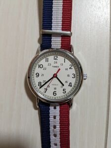 腕時計 TIMEX トリコロールカラーバンド