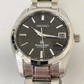 【T0325】Grand Seiko グランドセイコー GS オートマチック 9S65-00B0 デイト スケルトン 黒文字盤 箱付き 稼働品の画像1