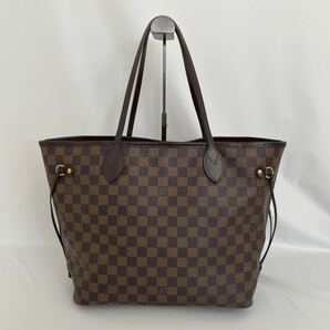 【T0329】LOUIS VUITTON ルイヴィトン ダミエ ネヴァーフルMM トートバッグ ショルダーバッグ ブラウン N51105の画像1