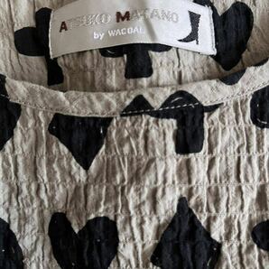 ワコール ATSUKO MATANO トランプ パジャマ 5分袖 8分丈 パンツ マタノアツコ 春夏パジャマ ルームウェア Mの画像4