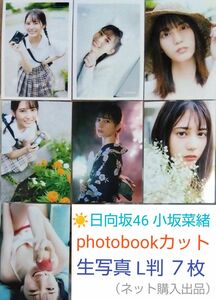 日向坂46 小坂菜緒 ［photobookカット］生写真 L判 ７枚 