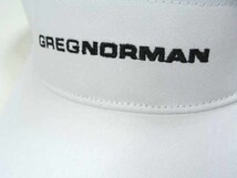 GREG NORMAN グレッグノーマン コットン ツイル バイザー ホワイト 男女兼用 フリーサイズ 帽子 【新品未使用品】 ◆アウトレット◆_画像6