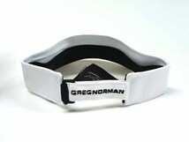 GREG NORMAN グレッグノーマン コットン ツイル バイザー ホワイト 男女兼用 フリーサイズ 帽子 【新品未使用品】 ◆アウトレット◆_画像4