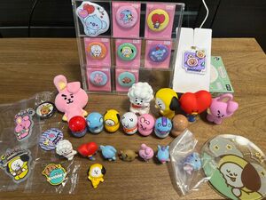 BT21 まとめ売り　クーナッツ　ならぶんです　一番くじ　キーホルダー　缶バッチ