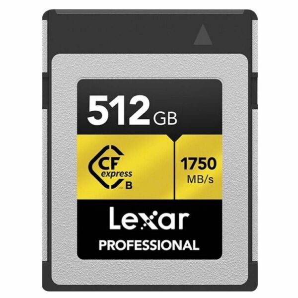 Lexar CFexpressｶｰﾄﾞ Type-B 512GB GOLD LCXEXPR512G-RNENJ