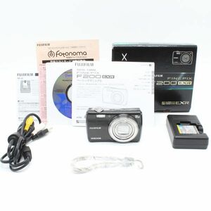 嬉しい本箱・説明書付き！■美品■ FUJIFILM FinePix F200 EXR ブラック FX-F200EXRB