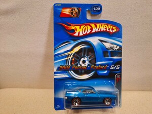 【ホットウィール】　1969　PONTIAC FIREBIRD トランザム　青　HOT WHEELS