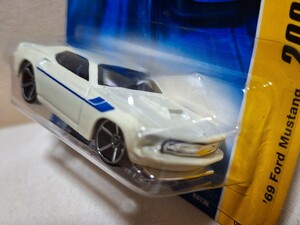 【ホットウィール】　69 Ford MUSTANG 　マスタング 白　 HOT WHEELS　　　　