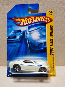 【ホットウィール】　69 Ford MUSTANG 　マスタング 白　 HOT WHEELS　　　　