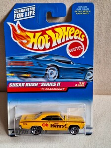 【ホットウィール】　'70　ROADRUNNER　ロードランナー　Henry !　SUGAR RUSH　 HOT WHEELS