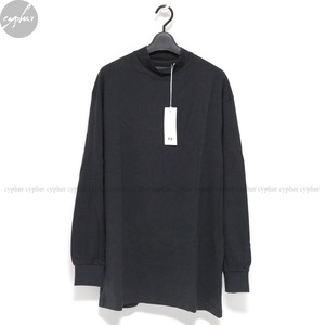 2XS L相当 新品 23SS Y-3 YOHJI YAMAMOTO adidas MOCK NECK TEE ブラック ワイスリー モックネック Tシャツ 黒 長袖 ロンT タートル ネック