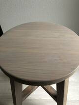 丸椅子・スツール・木製・おしゃれ・サイドテーブル・handmade・天然木・2脚セット_画像5