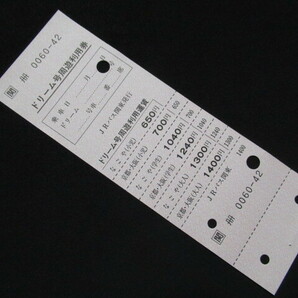 ■JRバス関東 ドリーム号周遊利用券 控片付き 穴ありの画像1