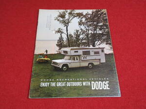 *(24) DODGE RECREATION 1969 Showa era 44 catalog *