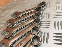 snap-on スナップオン ミジェットコンビネーションレンチ 10本set mm OXIM10B~19B USED!!!_画像4