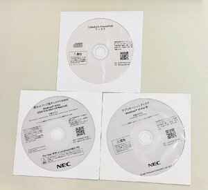 2YXS835★現状品★NECアプリケーションディスク Windows 10 Pro＆再セットアップ用ディスク1(64bit) Windows 10 Pro＆ CyberLink DVD 3枚組