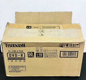 2YM0016★現状・未開封品★Maxell DR47WPD.S1P50S Aデータ用DVD-R 4.7GB 1～16倍速/インクジェットプリンタ対応 37枚組 ケース付