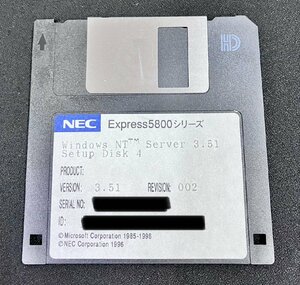 2YXS1916★現状品★NEC Express5800シリーズ Windows NT Server 3.51セットアップディスク４