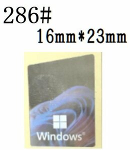 286# stock little [windows 11] emblem seal #16*22.# conditions attaching free shipping 