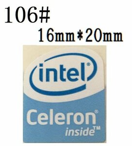 106# 【Celeron】エンブレムシール　■16*20㎜■ 条件付き送料無料