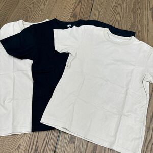 美品 UNIQLO Tシャツ 3枚セット M ユニクロ 半袖 Tee カットソー クルーネック 