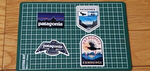4枚 キャンプステッカー Patagonia パタゴニア 防水ステッカー シール 登山 キャンプ用品 3枚同時購入でランダムでステッカー1枚プレゼント