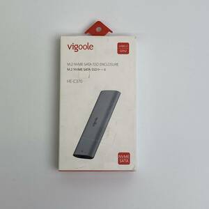 【1円オークション】 HE-C370 vigoole M.2 SSD ケースSATA/NVMe 両対応 外付けケース工具が不要 TS01B001198