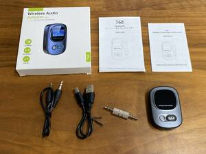 [1 jpy auction ] CHOVE T68 Bluetooth 5.3 transmitter . receiver TS01B001347