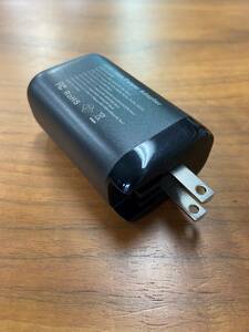 [1 jpy auction ] charger 65w sudden speed charge folding type plug type-c usb 3 port TS01B001323