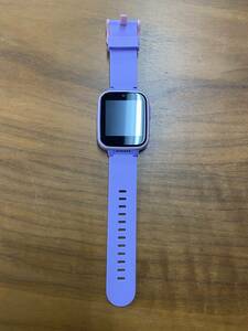 [1 jpy auction ] JUSUTEK Y90 for children smart watch multifunction wristwatch Japanese correspondence purple TS01B001392