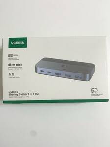 [1 jpy auction ]USB3.0 switch 2PC.USB-C&A device also have USB switch printer / mouse / keyboard / hub remote control & switch button AME0371