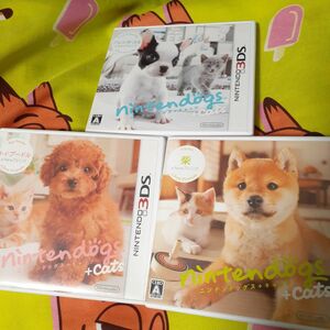 3DS nintendogs+cats ニンテンドッグス フレンチブル 柴 トイプードル