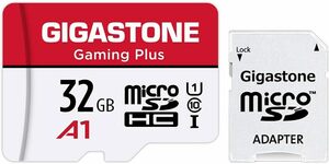 Gigastone マイクロSDカード 32GB フルHD アダプタ付き SDHC U1 C10 90MB/S Class 10 