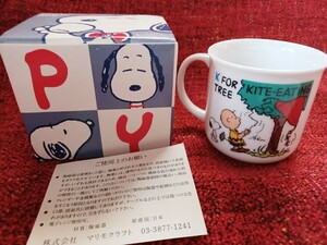 未使用◆ SNOOPYイニシャル マグカップ K ◆スヌーピー/ピーナッツ/レトロ？/ マグカップ/陶器/イニシャル