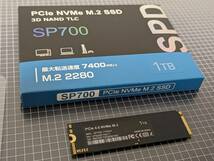 ☆PS5動作確認済みSSD Gen4x4 NVMe☆ゲーミングPC☆【SPD M.2 2280 PCIe 1TB】3D NAND TLC☆グラフェン放熱シート☆R:7400MB/s W:6600MB/s_画像4