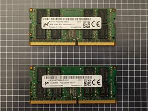 [ fastest the same day shipping 16GB×2 sheets total 32GB PC4-3200] Micron for laptop DDR4 SO-DIMM memory * operation verification ending *