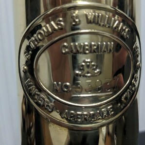 極上 E.Thomas & Williams 5桁ナンバー トーマス・ウィリアムス マイナーズ カンブリアン ランプ ランタン 真鍮製 キャンプの画像3