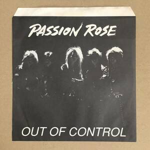 PASSION ROSE - OUT OF CONTROL (7'Flexi-disc ロッキンf シート レコード) Hard Rock Heavy Metal 未開封、未使用品