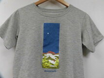 mont-bell モンベル イラストプリント 半袖 Tシャツ 1114251 丸首 トップス グレー レディース Sサイズ_画像2