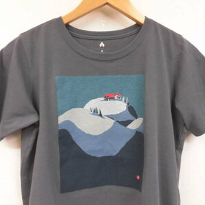 mont-bell モンベル イラストプリント 半袖 Tシャツ 1114173 丸首 トップス グレー レディース Sサイズの画像2